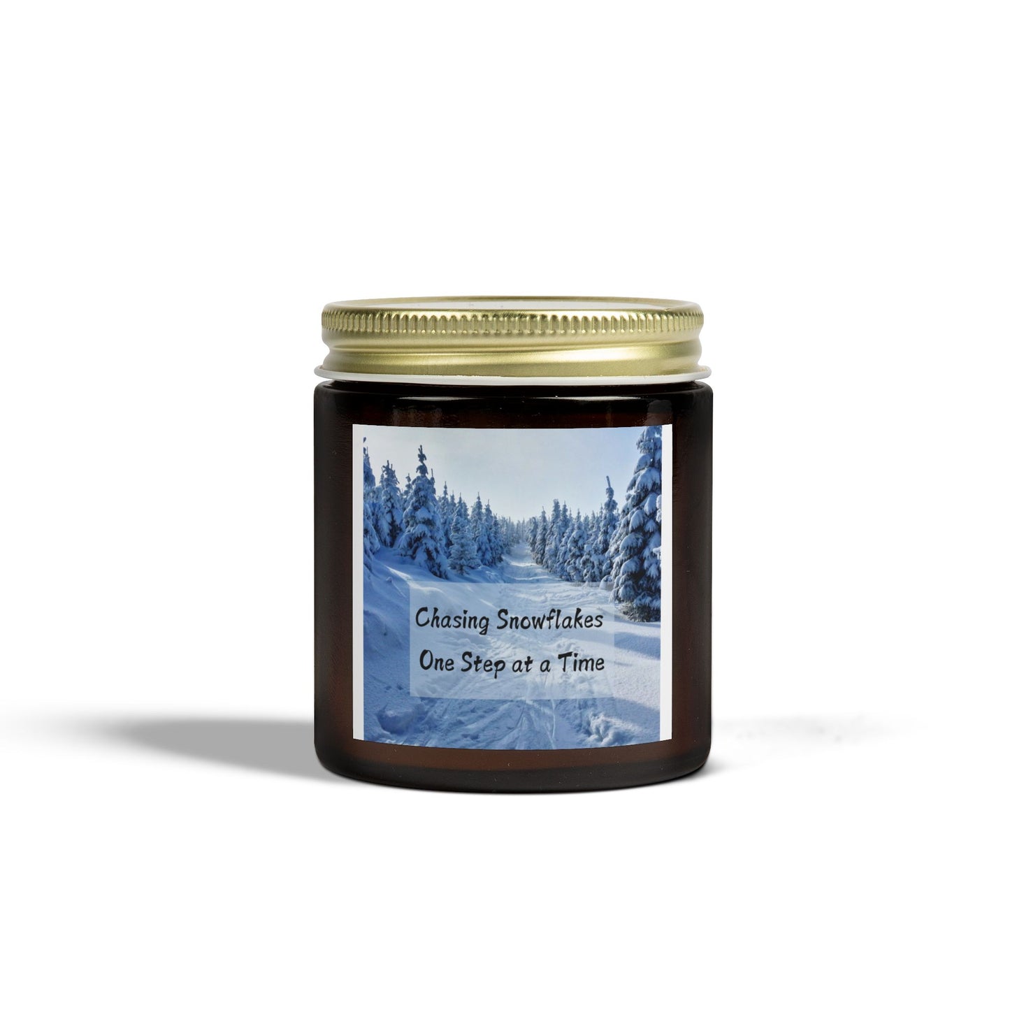 Scented Candles, Coconut Apricot Wax (4oz, 9oz) Winter snowflakes