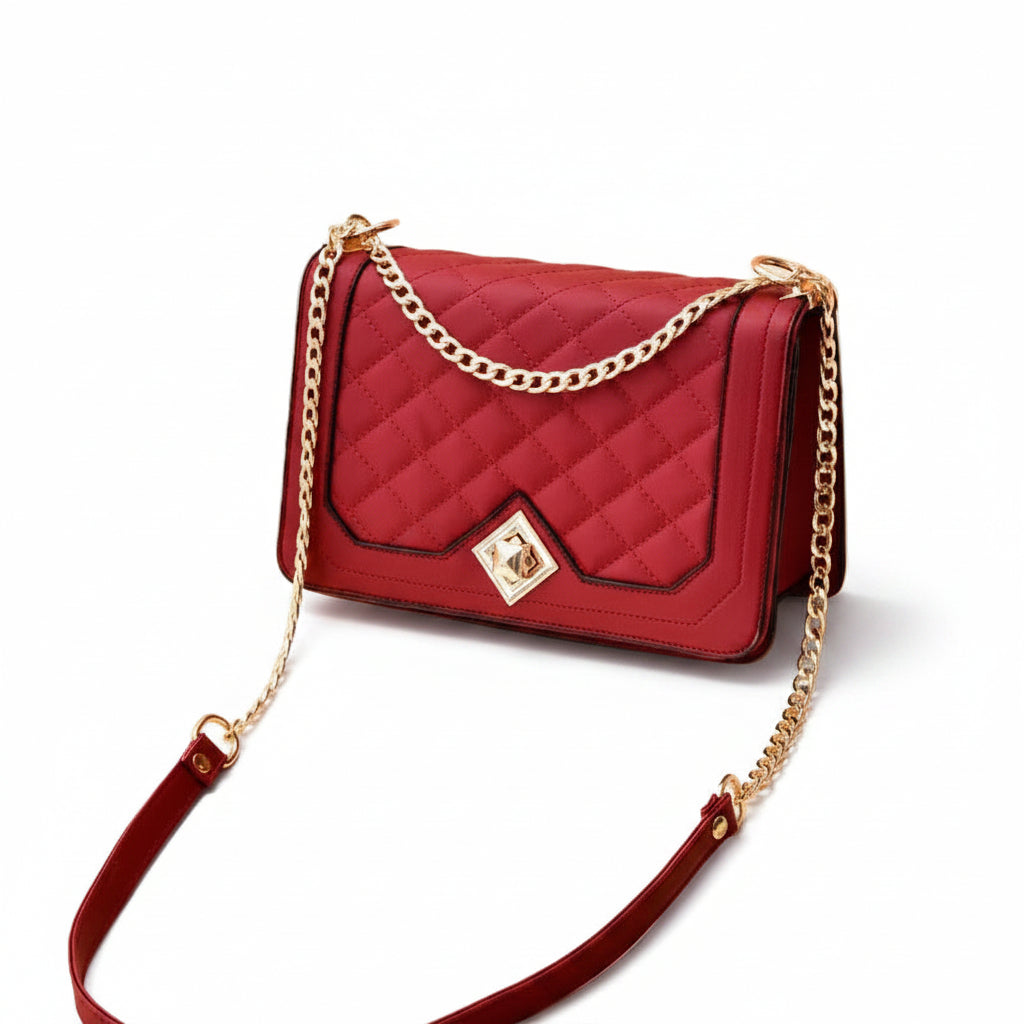 Quilted Chain Crossbody Bag