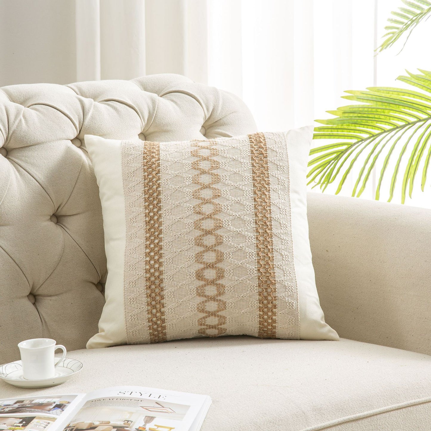 New Cotton And Linen Bohemian Pillow And Cushion Cover