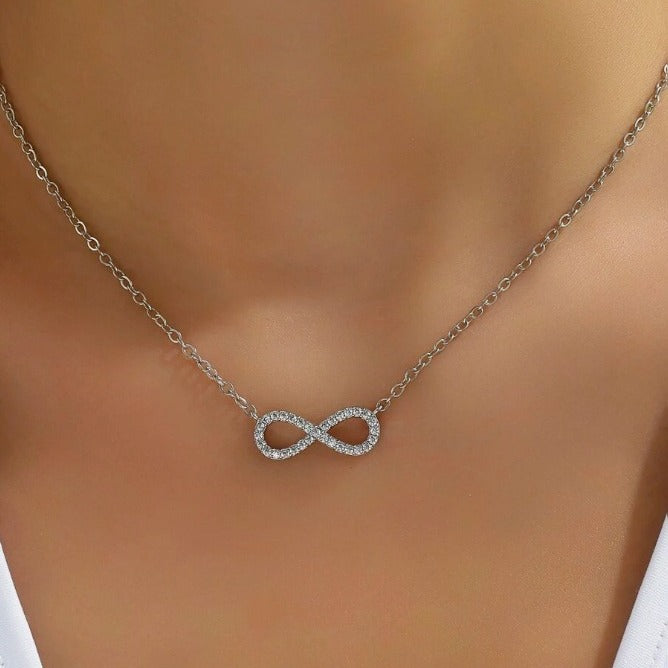 Stylish Simple And Versatile Pendant Girls' Necklace infinity pendant