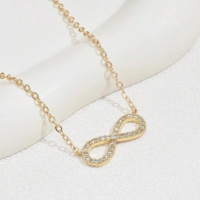 Stylish Simple And Versatile Pendant Girls' Necklace infinity pendant