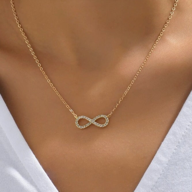 Stylish Simple And Versatile Pendant Girls' Necklace infinity pendant