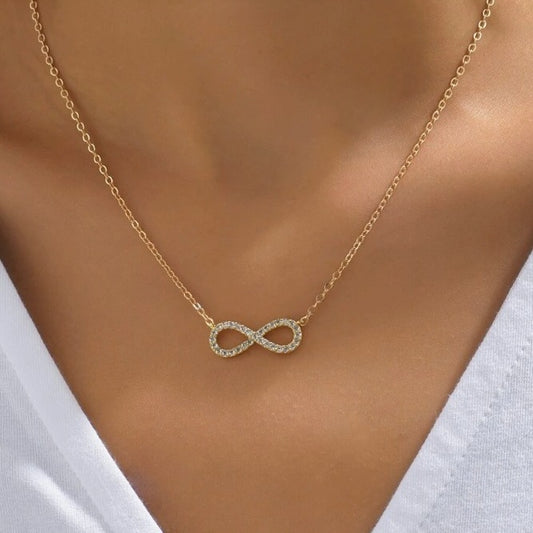 Stylish Simple And Versatile Pendant Girls' Necklace infinity pendant