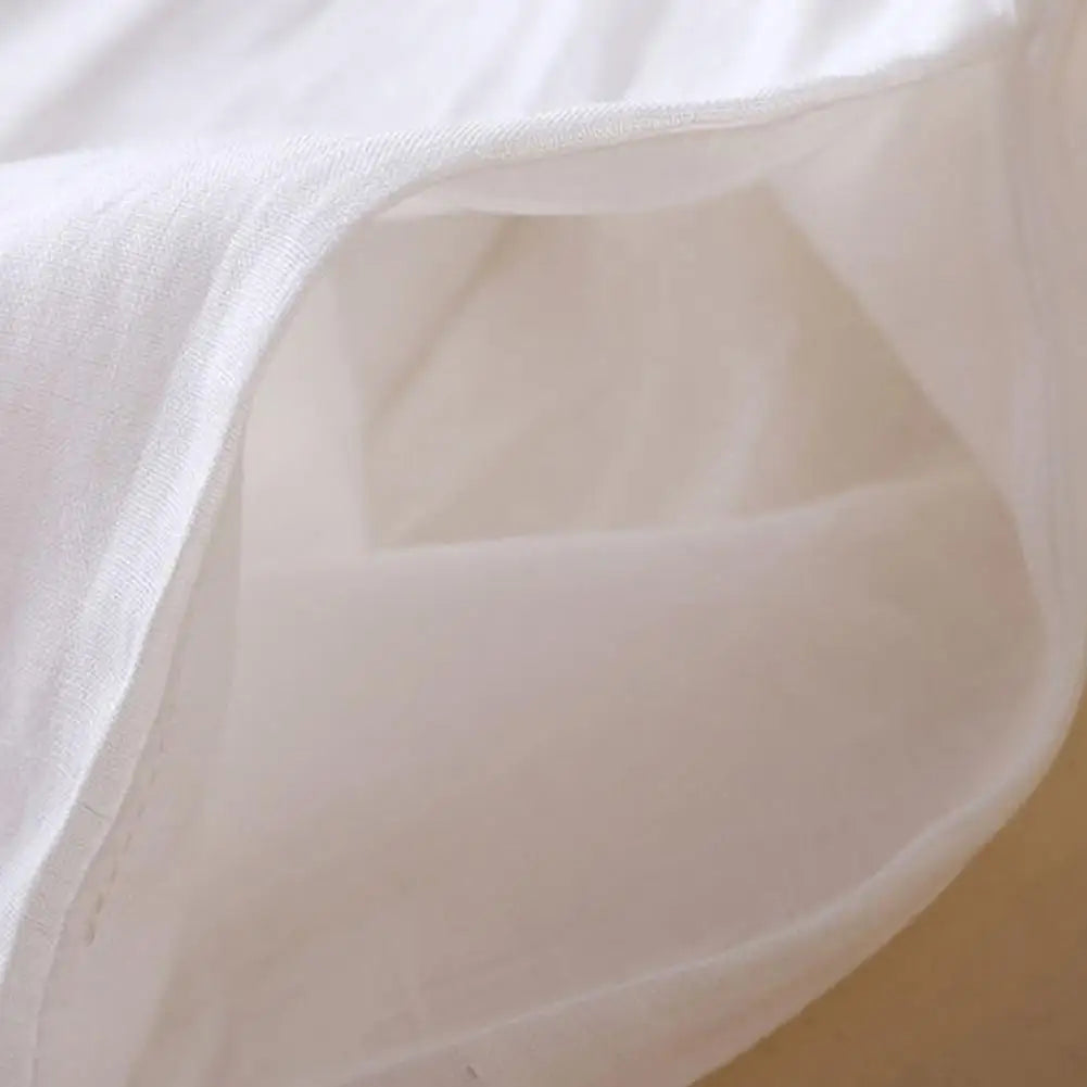 Spring Summer Women’s Dress – Ethnic Style Embroidery, Round Neck, Long Sleeve, A-Line Midi Dress, Loose Fit High Waist Double Layers