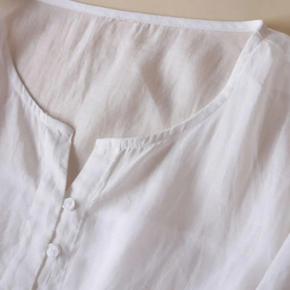 Spring Summer Women’s Dress – Ethnic Style Embroidery, Round Neck, Long Sleeve, A-Line Midi Dress, Loose Fit High Waist Double Layers