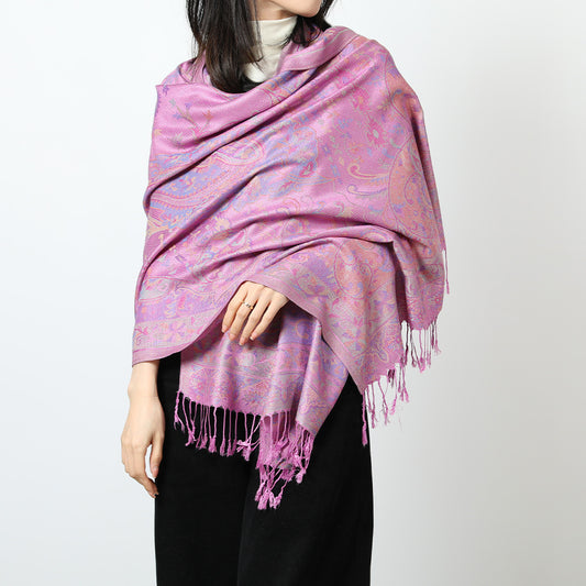 Ethnic Style Jacquard Cashew Tassel Shawl – Retro Cotton scarf for All Seasons