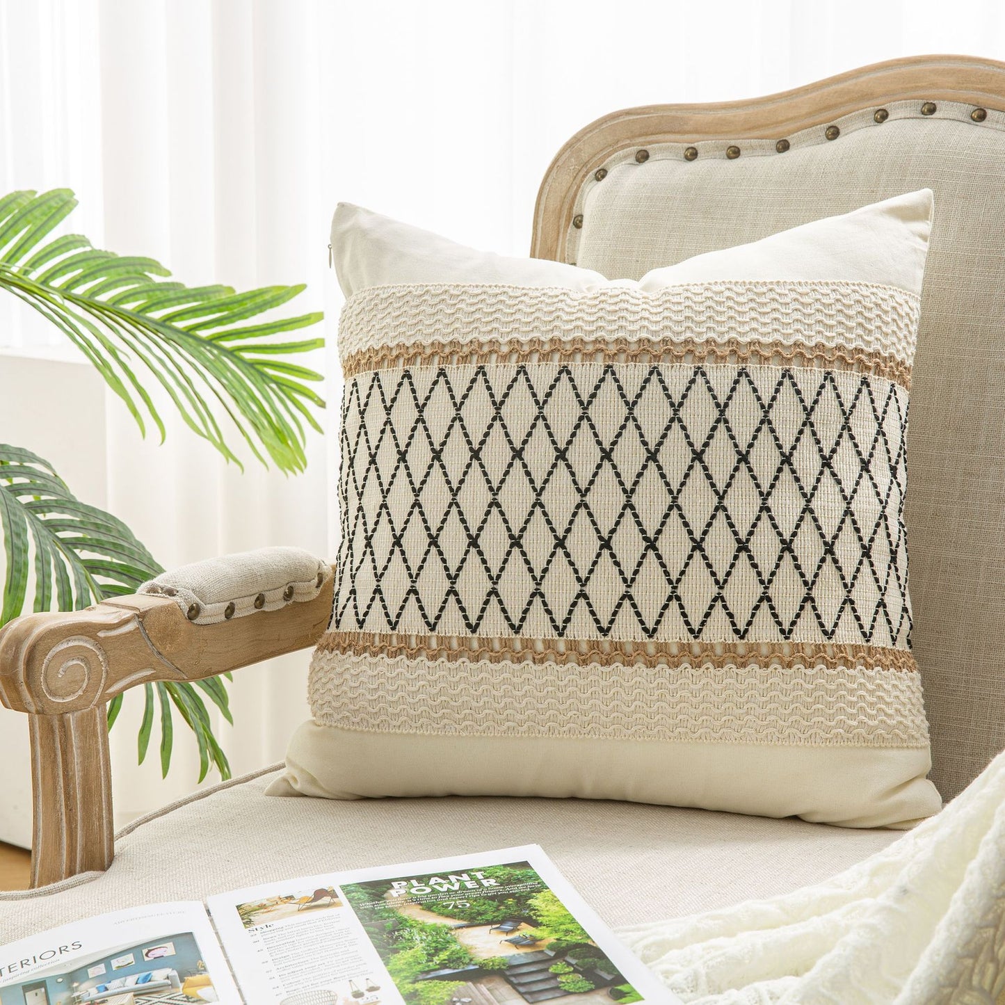 New Cotton And Linen Bohemian Pillow And Cushion Cover